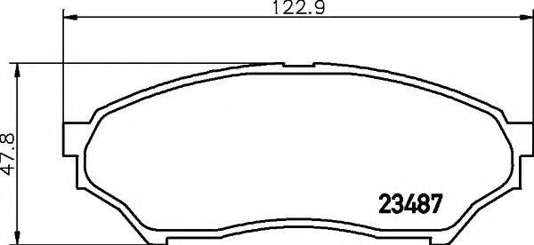 COBREQ N1359 Комплект гальмівних колодок, дискове гальмо