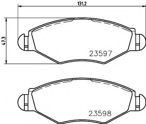 COBREQ N1158 Комплект гальмівних колодок, дискове гальмо