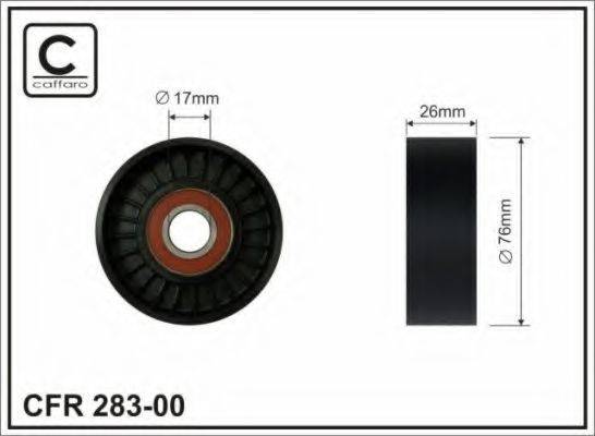 CAFFARO 28300 Натяжний ролик, полікліновий ремінь