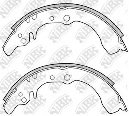 NIBK FN0035 Комплект гальмівних колодок