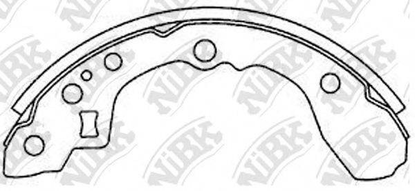 NIBK FN11161 Комплект гальмівних колодок