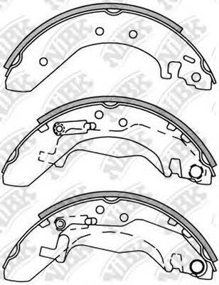 NIBK FN5530 Комплект гальмівних колодок