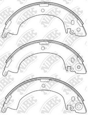 NIBK FN6664 Комплект гальмівних колодок