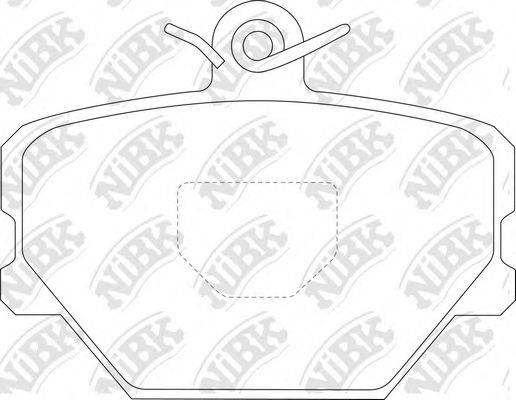 NIBK PN0139 Комплект гальмівних колодок, дискове гальмо