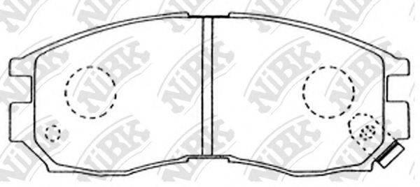 NIBK PN3271 Комплект гальмівних колодок, дискове гальмо