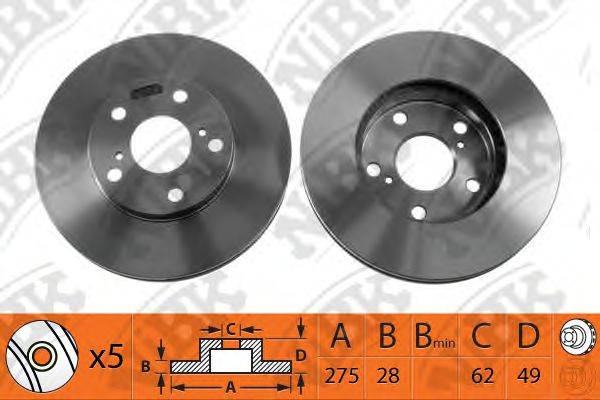 NIBK RN1009 гальмівний диск