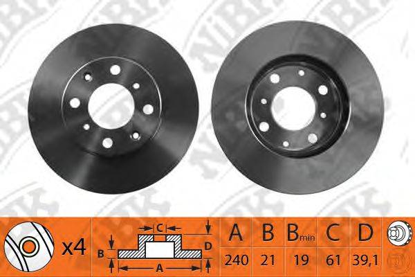 NIBK RN1138 гальмівний диск