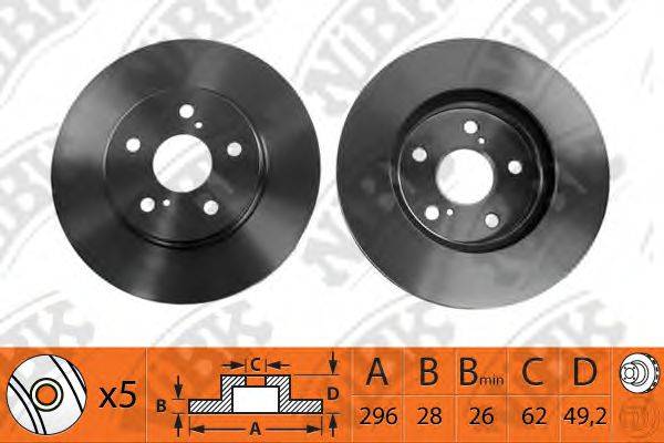 NIBK RN1162 гальмівний диск
