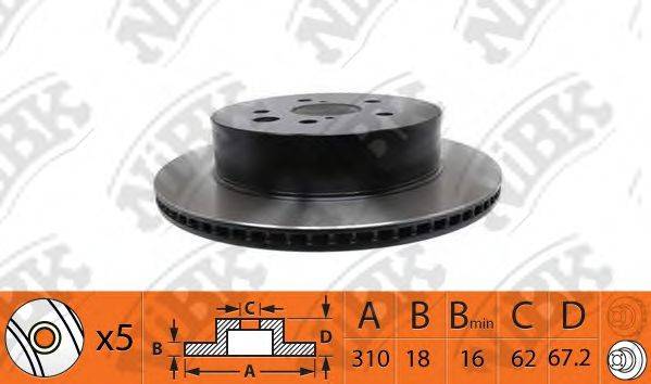 NIBK RN1439 гальмівний диск