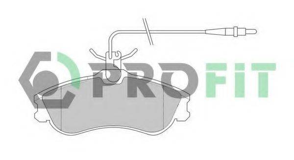 PROFIT 50001112 Комплект гальмівних колодок, дискове гальмо