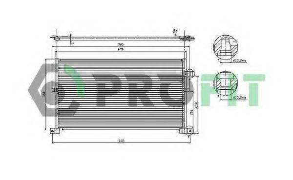 PROFIT PR2541C1 Конденсатор, кондиціонер