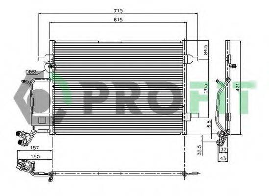 PROFIT PR9540C3 Конденсатор, кондиціонер