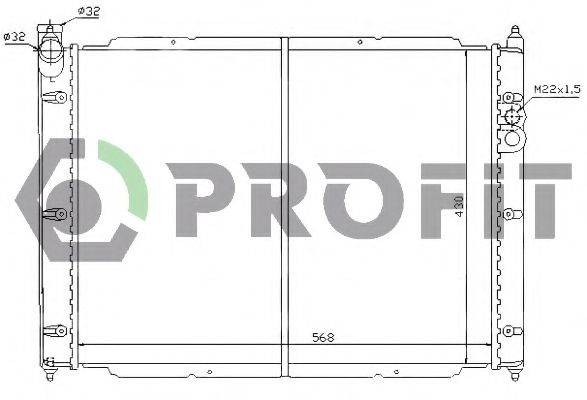 PROFIT PR9567A3 Радіатор, охолодження двигуна