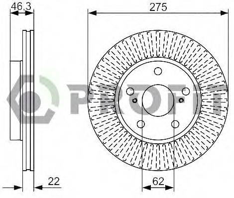 PROFIT 50101789 гальмівний диск