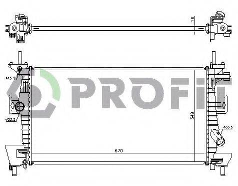 PROFIT PR2563A5 Радіатор, охолодження двигуна