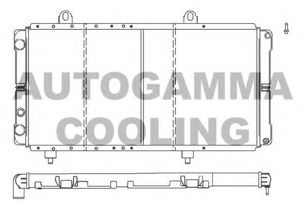 AUTOGAMMA 100026 Радіатор, охолодження двигуна