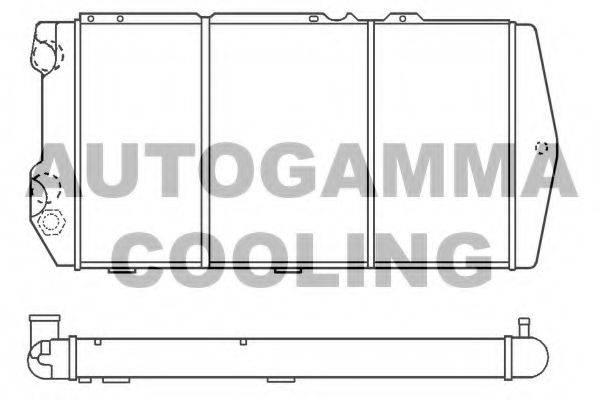 AUTOGAMMA 100054 Радіатор, охолодження двигуна