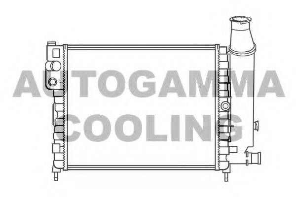 AUTOGAMMA 100150 Радіатор, охолодження двигуна