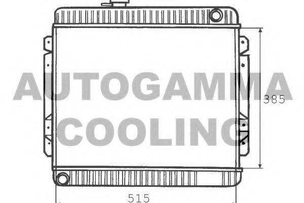 AUTOGAMMA 100328 Радіатор, охолодження двигуна