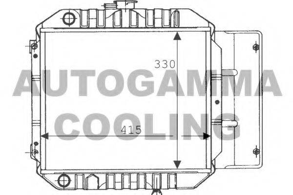 AUTOGAMMA 100616 Радіатор, охолодження двигуна