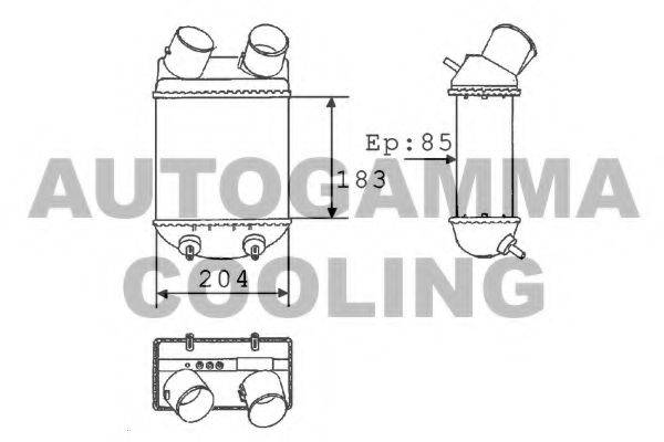 AUTOGAMMA 101479 Інтеркулер