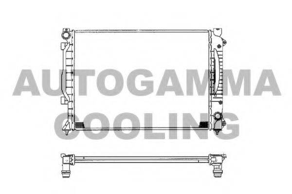 AUTOGAMMA 102028 Радіатор, охолодження двигуна