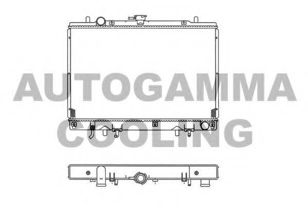 AUTOGAMMA 102177 Радіатор, охолодження двигуна