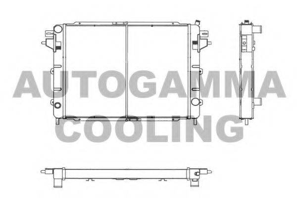 AUTOGAMMA 102237 Радіатор, охолодження двигуна