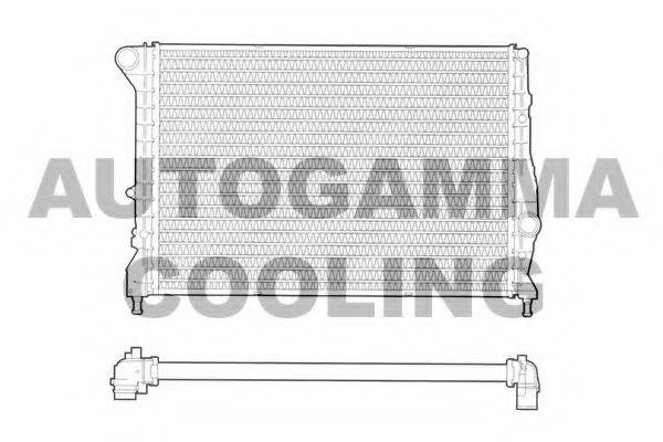 AUTOGAMMA 102884 Радіатор, охолодження двигуна
