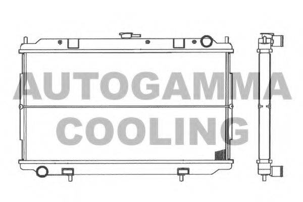 AUTOGAMMA 103050 Радіатор, охолодження двигуна
