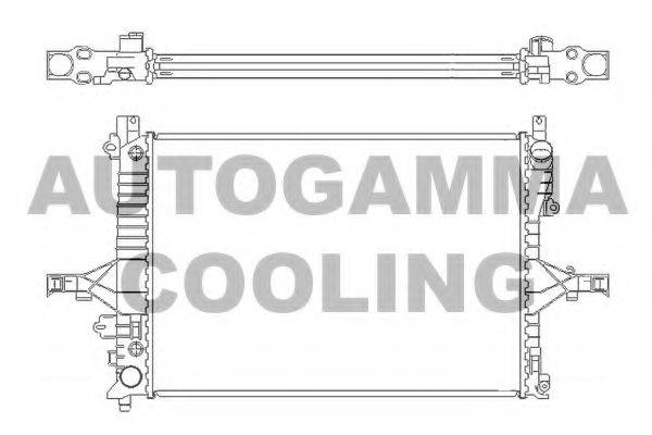 AUTOGAMMA 104208 Радіатор, охолодження двигуна