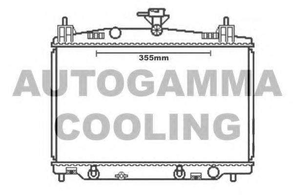 AUTOGAMMA 105165 Радіатор, охолодження двигуна