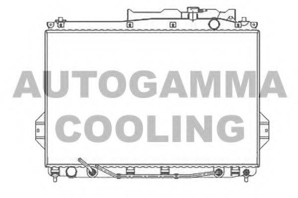 AUTOGAMMA 105798 Радіатор, охолодження двигуна