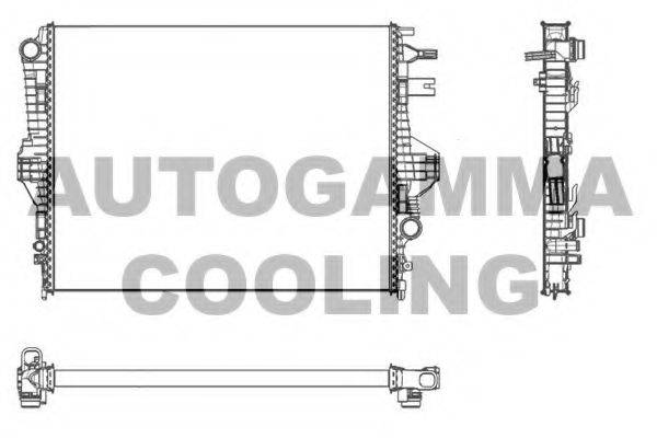 AUTOGAMMA 107246 Радіатор, охолодження двигуна