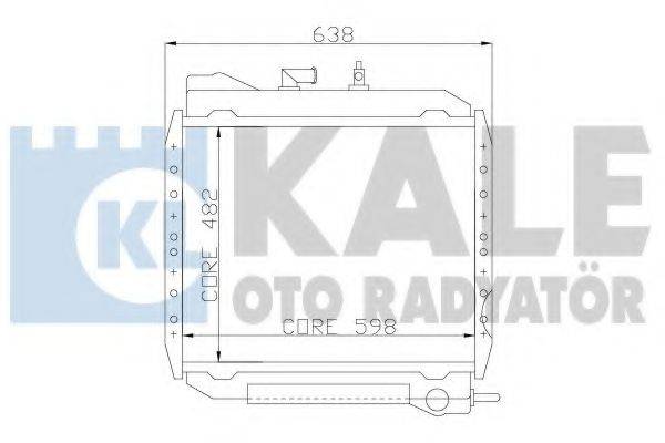 KALE OTO RADYATOR 114200 Радіатор, охолодження двигуна