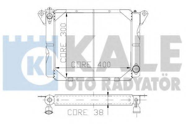 KALE OTO RADYATOR 121600 Радіатор, охолодження двигуна