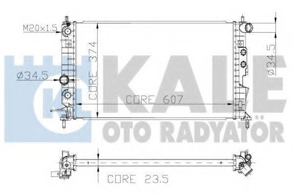 KALE OTO RADYATOR 134100 Радіатор, охолодження двигуна