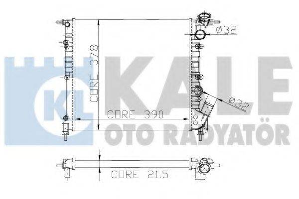 KALE OTO RADYATOR 146900 Радіатор, охолодження двигуна