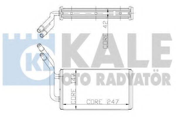 KALE OTO RADYATOR 149800 Теплообмінник, опалення салону