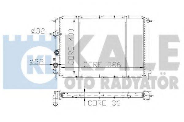 KALE OTO RADYATOR 162100 Радіатор, охолодження двигуна