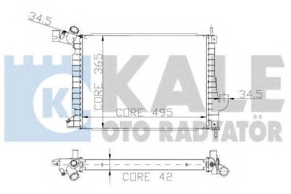 KALE OTO RADYATOR 179800 Радіатор, охолодження двигуна