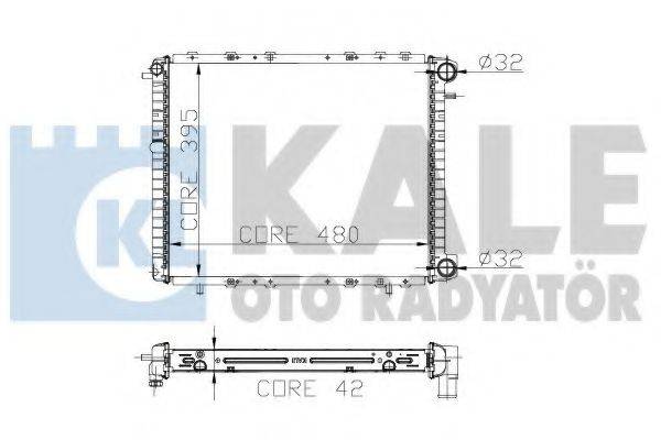 KALE OTO RADYATOR 214900 Радіатор, охолодження двигуна