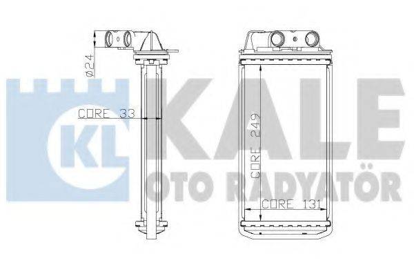 KALE OTO RADYATOR 268600 Теплообмінник, опалення салону