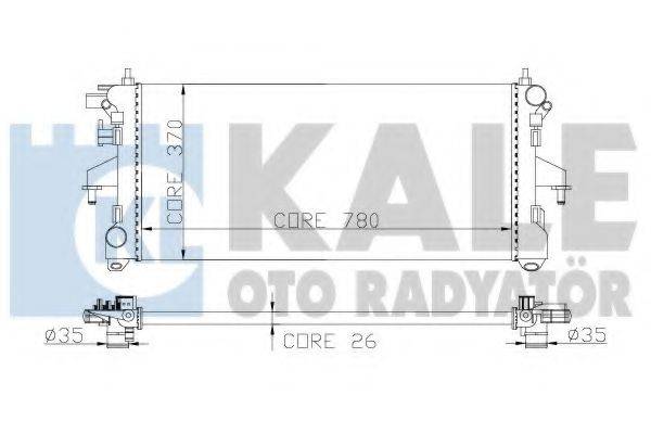 KALE OTO RADYATOR 285500 Радіатор, охолодження двигуна