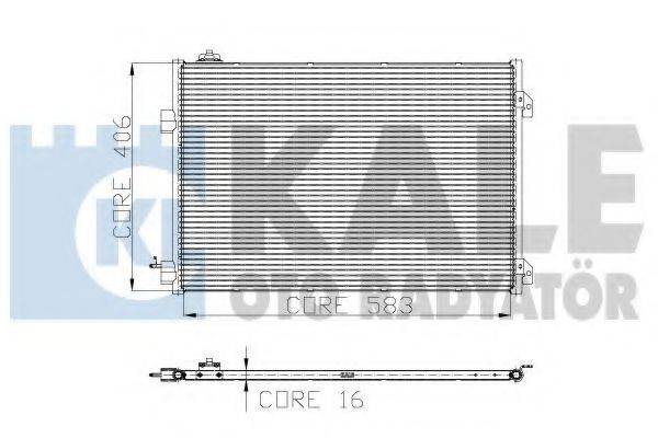 KALE OTO RADYATOR 300200 Конденсатор, кондиціонер