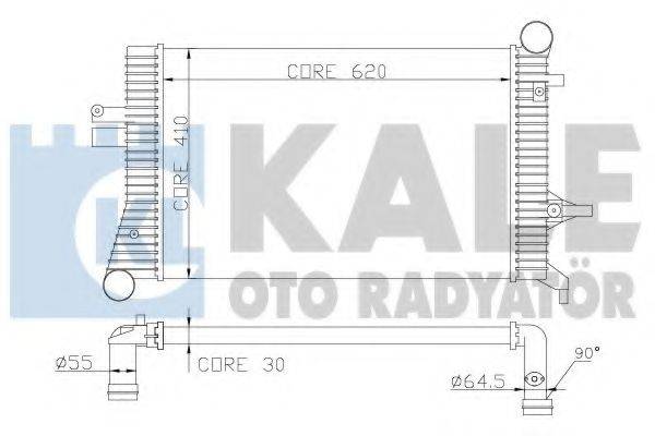 KALE OTO RADYATOR 342500 Інтеркулер