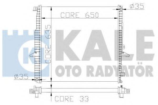 KALE OTO RADYATOR 350200 Радіатор, охолодження двигуна