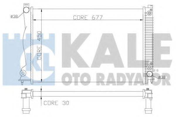 KALE OTO RADYATOR 353200 Радіатор, охолодження двигуна