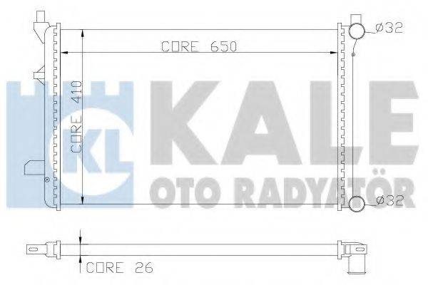 KALE OTO RADYATOR 353300 Радіатор, охолодження двигуна