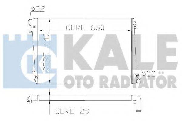 KALE OTO RADYATOR 353600 Радіатор, охолодження двигуна